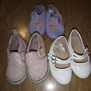Vans Kids Pink Checkered Slip-On Sneakers